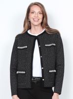 Chaleco Manga Larga Aplicación en Bolsillos