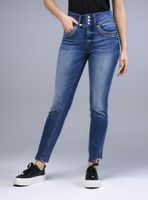 Jeans Push Up 3 Botones Lentejuelas en Bolsillo