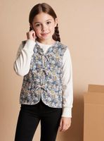 Chaqueta Vest Estampado Floral