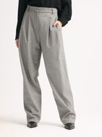 Pantalón Italiano con Pinzas Tiro Alto