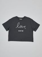 Polera con Aplicación de Cuerda y Mini Print