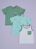 Polera Tripack de Estampado Combinados