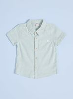 Camisa de Lino con Bolsillo Delantero