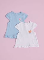 Polera Bipack Lisas con Botones Delanteros