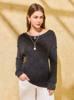 Sweater Cuello y Puños en Rib