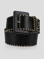 Cinturón Diseño Pespuntes de Cuero