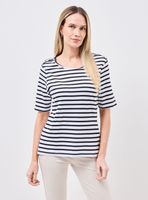 Polera Rayas Escote Redondo