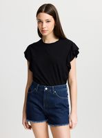 Polera Manga Corta con Vuelos