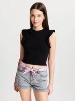 Polera con Vuelos en la Manga