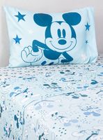 Sábana Encimera 1.5 Plazas Mickey Celeste