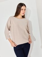 Sweater Liviano Manga Tres Cuartos