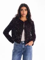 Blazer Recta Bordado Lentejuelas