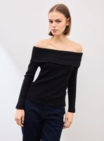 Polera Hombros Descubiertos Acanalado