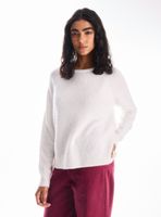 Sweater Hilo Metalizado Lentejuelas y Aberturas Laterales