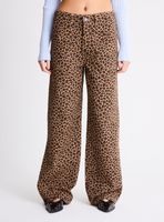 Pantalón Wide Leg Estampado Color