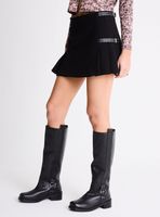 Falda Tableada con Hebillas