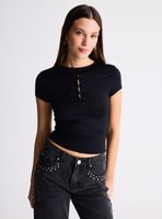 Polera Manga Corta Cut Out