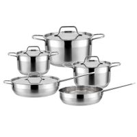 Batería de Cocina Acero Inoxidable 9 Piezas