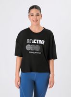 Polera Ligera Estampada de Tela Suave