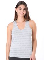 Polera Estampado Logo Sin Mangas Tela Ligera