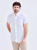 Camisa Algodón Detalle Mangas