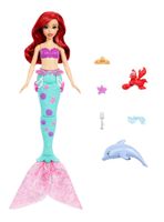 Muñeca Disney Princesa Ariel Delfín y Sebastián