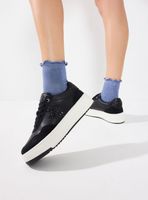 Zapatilla Urbana Mujer Plataforma Detalle Brillo