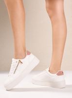 Zapatilla Urbana  Plataforma con Cierre Decorativo  Mujer