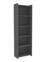Librero Lib 5 Repisas Gris 183x30x57 cm