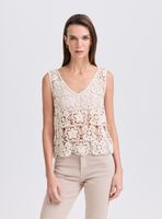 Polera Tejida Macramé