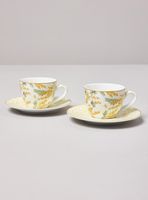 Set 2 Tazas 110 ml + Platillos Mimosa