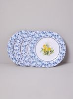 Set de 4 Platos Melamina Limones 23 cm