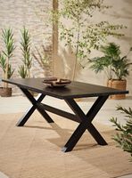 Mesa de Comedor Alex 76x200x100 cm Negro