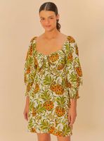 Vestido Corto con Escote Amarra