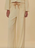 Pantalón Ancho con Textura