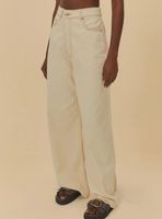 Pantalón Wide Leg con Cierre Tiro Alto