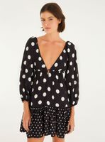 Vestido Corto Diseño de Puntos