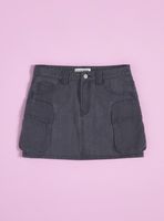 Falda Denim con Bolsillos Cargo