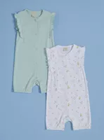 Pijamas Bipack Estampado con Vuelos en Mangas