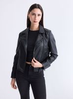 Chaqueta Simil Cuero Cierre Cruzado