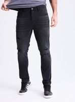Jeans Roturas Tela Resinada Skinny Fit