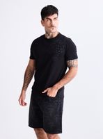 Polera Ed Hardy Long Fit Estampado y Parche