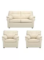 Juego Living América Ecocuero 2C + Sillones