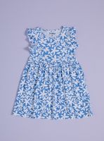 Vestido Estampado con Mangas Vuelos