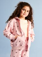 Polerón con Cierre y Estampado Cerezas