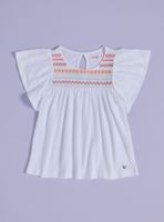 Polera Bordada con Mangas Anchas