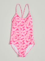 Traje de Baño Estampado Floral con Tiritas