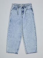 Pantalón Denim Cargo con Lazo