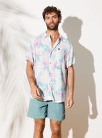 Camisa Full Print Bolsillo Frontal