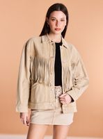 Chaqueta Oversized Flecos Bolsillo